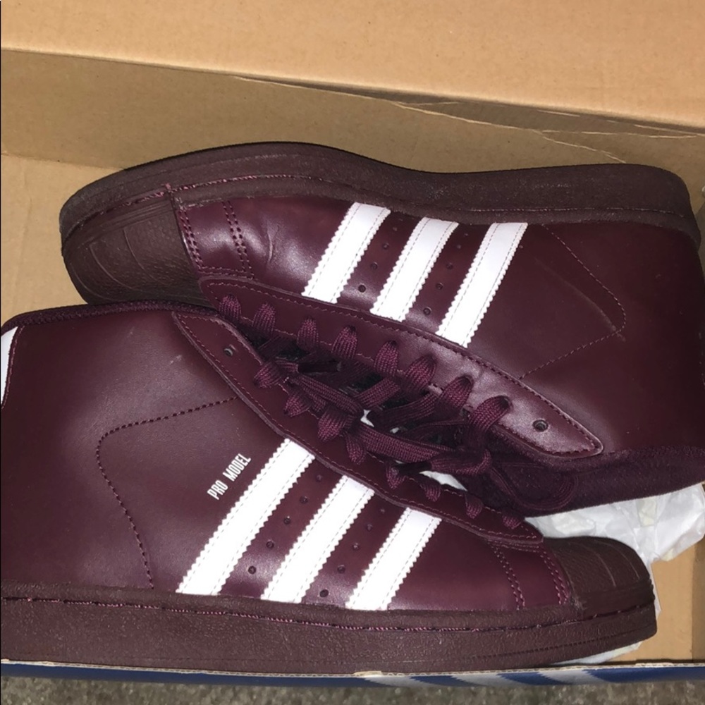 Adidas high top shell toe